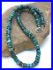 Native-American-Turquoise-8mm-20-Heishi-Sterling-Silver-Necklace-Rare-4348-01-xgo