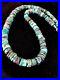Native-American-Turquoise-9-mm-Heishi-Sterling-Silver-Bead-Necklace-Rare-S383-01-eb