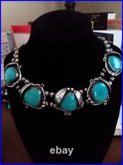 Native American Turquoise Choker Necklace