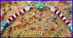 Native American Turquoise Nugget Necklace, Royston Ribbon Turquoise, Gemstones