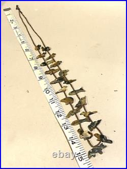 Native American ZUNI FETISH HEISHI Old Pawn Necklace RARE PICASSO MARBLE 30