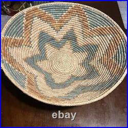 Native American unusual RARE traditional NAVAJO wedding basket weave BOWL