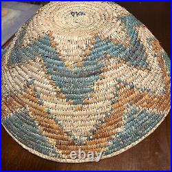 Native American unusual RARE traditional NAVAJO wedding basket weave BOWL