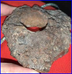Native american artifact Doughnut Stone Net Weight Rare