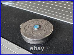 Native american vintage antique rare turquoise pill box