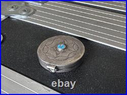Native american vintage antique rare turquoise pill box
