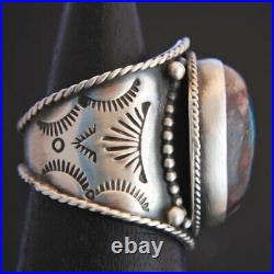 Natural RARE VERY Collectible AZ BISBEE Turquoise Sterling Silver RING Size 11.5