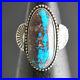 Natural-RARE-VERY-Collectible-AZ-BISBEE-Turquoise-Sterling-Silver-RING-Size-9-25-01-yqje
