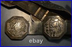Navajo Complete Concho Belt Set Silver Robert Becenti Jr Sterling. 925 RARE
