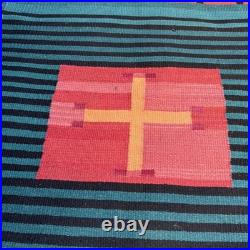 Navajo Germantown Revival Weaving/Rug Multicolor 62x29 Inch RARE