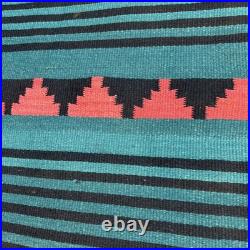 Navajo Germantown Revival Weaving/Rug Multicolor 62x29 Inch RARE