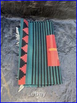 Navajo Germantown Revival Weaving/Rug Multicolor 62x29 Inch RARE