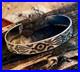 Navajo-L-A-Willie-vintage-rare-Sterling-silver-stampworked-cuff-01-ykj
