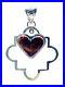 Navajo-Sterling-Silver-Spiny-Heart-Handmade-Pendant-By-Tony-Yazzie-Rare-01-oo