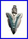 Navajo-Sterling-Silver-Turquoise-Inlay-Arrowhead-Pendant-Rare-Native-American-01-yc