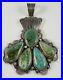 Navajo-Sterling-Silver-Turquoise-Pendant-Rare-Lucky-Peak-Cluster-Donovan-Cadman-01-itfw