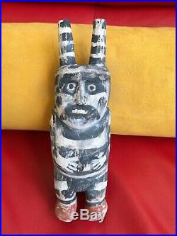 Neil David Sr Hopi Clown Kachina Vintage Rare 1975 Bellyachers 8.5 Tall
