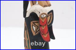 Northwest Coast Totem Pole VTG Rare Signed John Williams 12 Native American Art