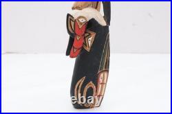 Northwest Coast Totem Pole VTG Rare Signed John Williams 12 Native American Art