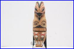 Northwest Coast Totem Pole VTG Rare Signed John Williams 12 Native American Art