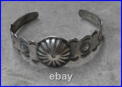 OLD Indian Handcrafts shop Cuff 17.7 grams 6.75 fit with gap RARE bracelet