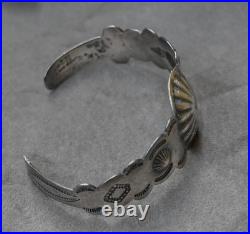 OLD Indian Handcrafts shop Cuff 17.7 grams 6.75 fit with gap RARE bracelet