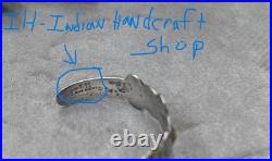 OLD Indian Handcrafts shop Cuff 17.7 grams 6.75 fit with gap RARE bracelet