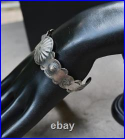OLD Indian Handcrafts shop Cuff 17.7 grams 6.75 fit with gap RARE bracelet