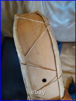 Old Native American Yaqui Ceremony Shamans Medicine Drum Rare
