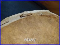 Old Native American Yaqui Ceremony Shamans Medicine Drum Rare