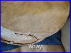 Old Native American Yaqui Ceremony Shamans Medicine Drum Rare