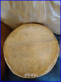 Old Native American Yaqui Ceremony Shamans Medicine Drum Rare