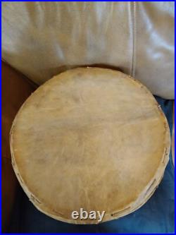 Old Native American Yaqui Ceremony Shamans Medicine Drum Rare