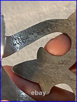 Old Pawn Sterling Silver Tufa Sandcast Cuff Bracelet Ted Charveze Isleta Rare
