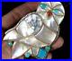 Old-Pawn-Vintage-ZUNI-RARE-Mother-of-Pearl-OWL-Carved-Inlay-Bolo-Tie-Pendant-01-bx