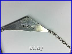 Old and Rare Navajo 925 Sterling Silver Necklace Signed S Edaakie