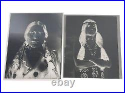 Original Rare Native American Indian Chief Vintage Photo Negative 8 X 10