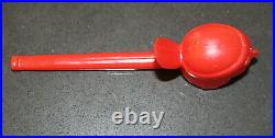 PEZ Peace Pipe Red Native American Indian No Feet Rare Vintage