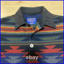 Pendleton Wool Jacket Native Multi Color Mens Size S Vintage Made in USA Rare