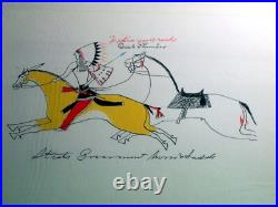 Plains Indian Ledger Book Art Rare Milwaukee Public Museum 34 Plate Portfolio