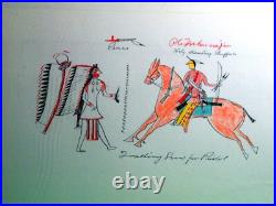 Plains Indian Ledger Book Art Rare Milwaukee Public Museum 34 Plate Portfolio