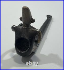 Pre Columbian Rare Native American Mayan Clay Phallic Pipe