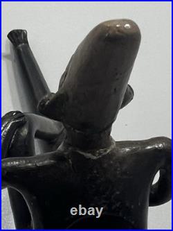 Pre Columbian Rare Native American Mayan Clay Phallic Pipe