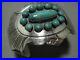 Quality-Vintage-Navajo-Green-Turquoise-Sterling-Silver-Concho-Bracelet-Old-01-fxsr