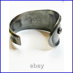 R Platero Sterling Silver Turquoise Cuff Bracelet Native American Rare P G2U