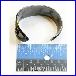 R Platero Sterling Silver Turquoise Cuff Bracelet Native American Rare P G2U