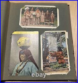 RARE 1930 1940 Native American Indian Postcards 1 CENT BENJAMIN FRANKLIN STAMP