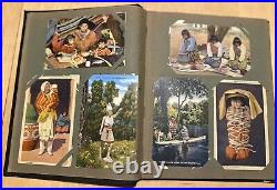 RARE 1930 1940 Native American Indian Postcards 1 CENT BENJAMIN FRANKLIN STAMP