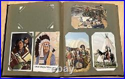 RARE 1930 1940 Native American Indian Postcards 1 CENT BENJAMIN FRANKLIN STAMP