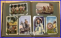 RARE 1930 1940 Native American Indian Postcards 1 CENT BENJAMIN FRANKLIN STAMP